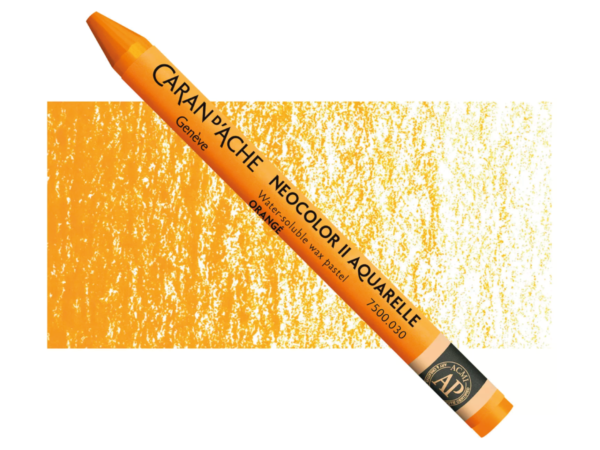 NEOCOLOR II WASSERVERMALBARE WACHSMALSTIFTE EINZELN 030 ORANGE 1