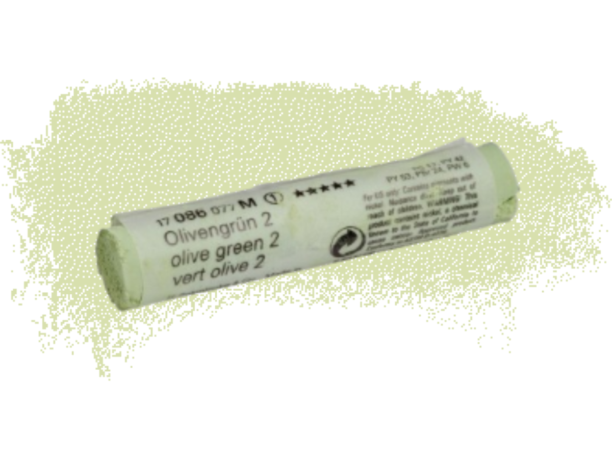 SCHMINCKE WEICHE KÜNSTLER PASTELLFARBE OLIVENGRÜN 2 086M 1