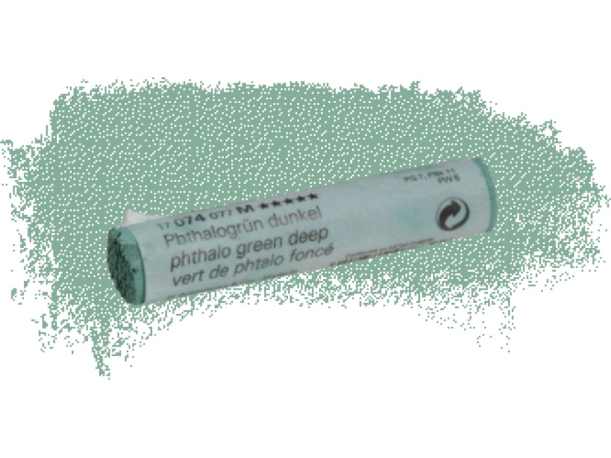 SCHMINCKE WEICHE KÜNSTLER PASTELLFARBE PHTHALOGRÜN DUNKEL 074M 1