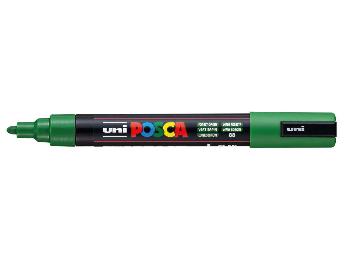 UNI POSCA MARKER MEDIUM PC5M TANNENGRÜN 1