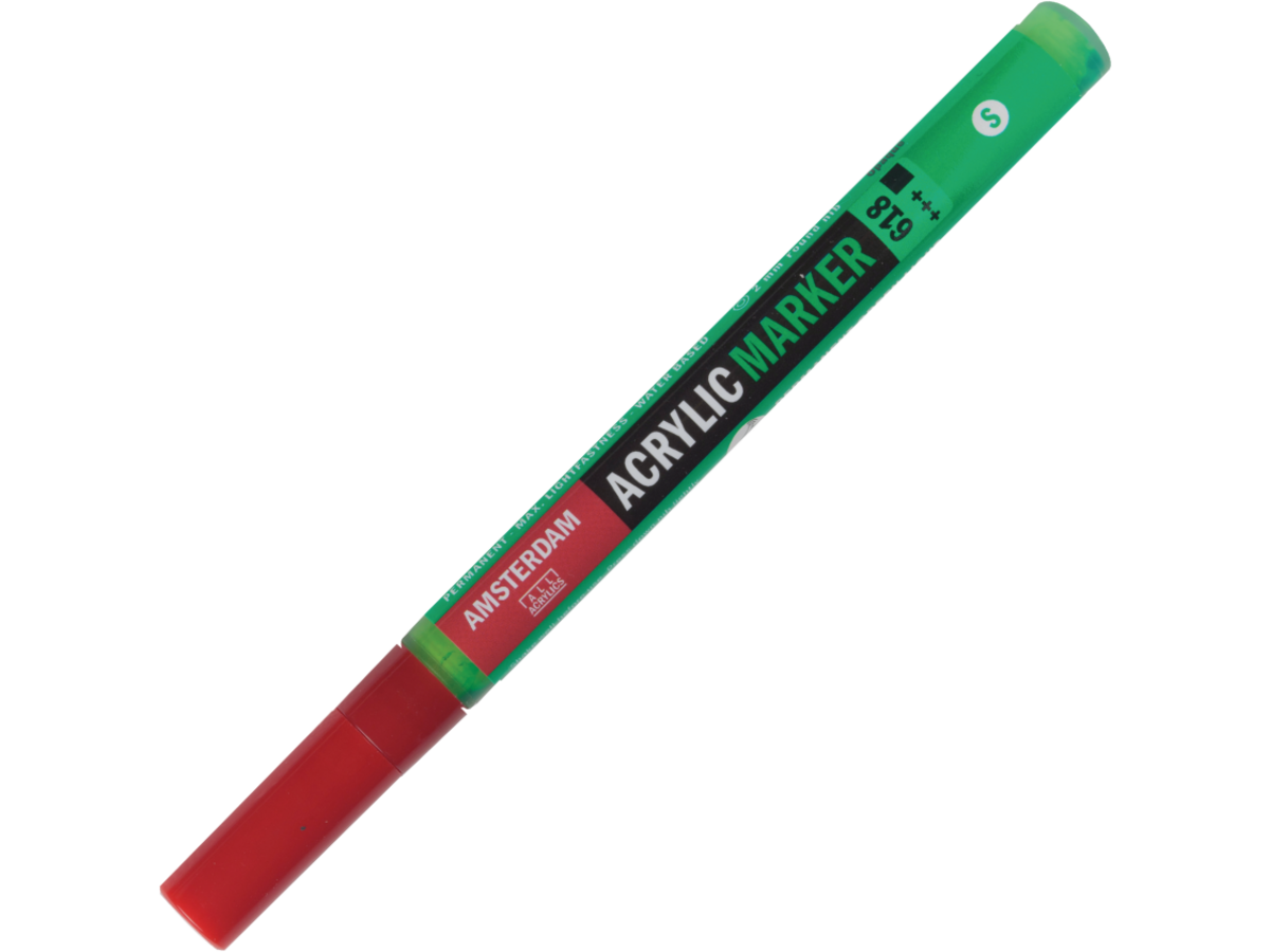AMSTERDAM ACRYL MARKER 1-2MM RUND PERMANENTGRÜN HELL 1