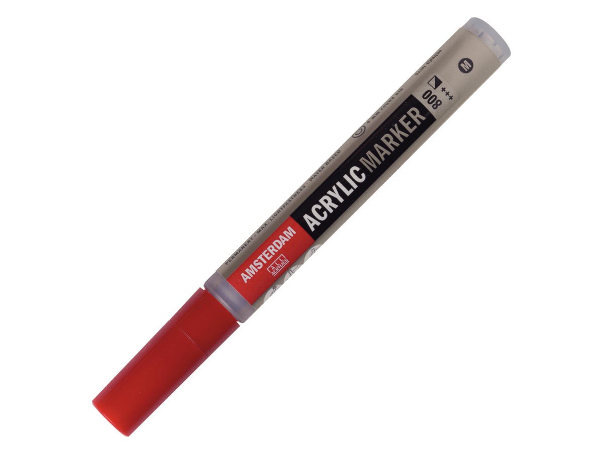 AMSTERDAM ACRYL MARKER 3-4MM RUND SILBER 1