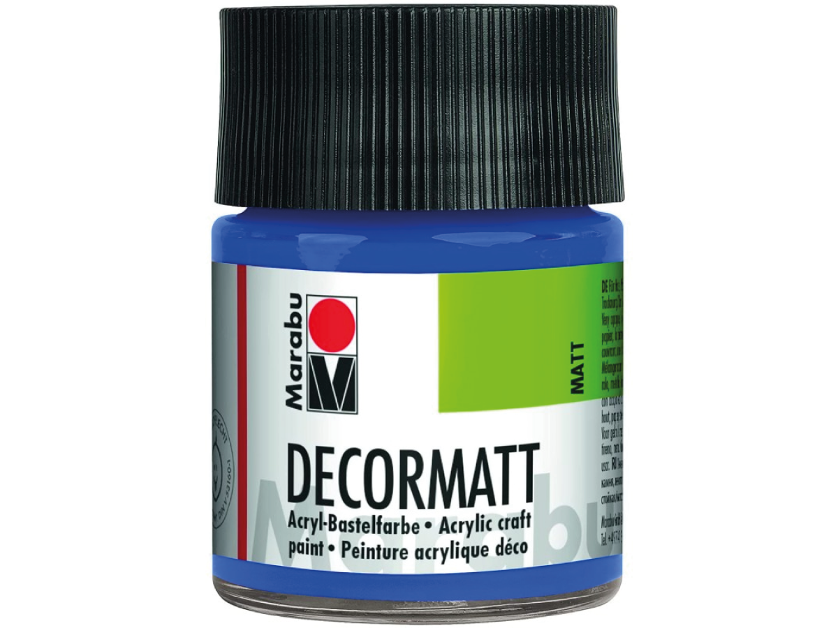 MARABU DECORMATT 50ML 052 MIDDENBLAUW 1