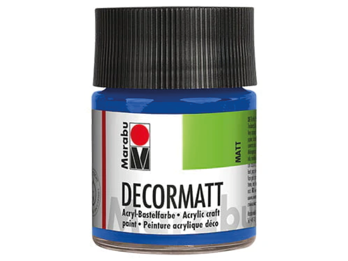 MARABU DECORMATT 50ML 055 DONKER ULTRAMARIJNBLAUW OP=OP 1