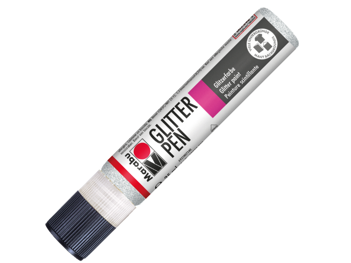 MARABU GLITTER LINER 25ML 570 WEISS 1