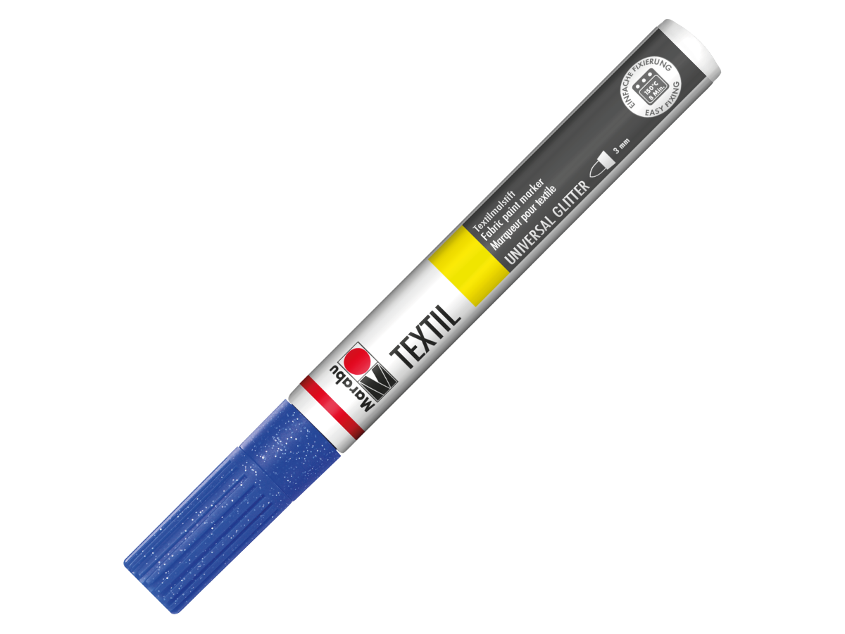 MARABU TEXTIL PAINTER 3MM BLAU GLITTER 1