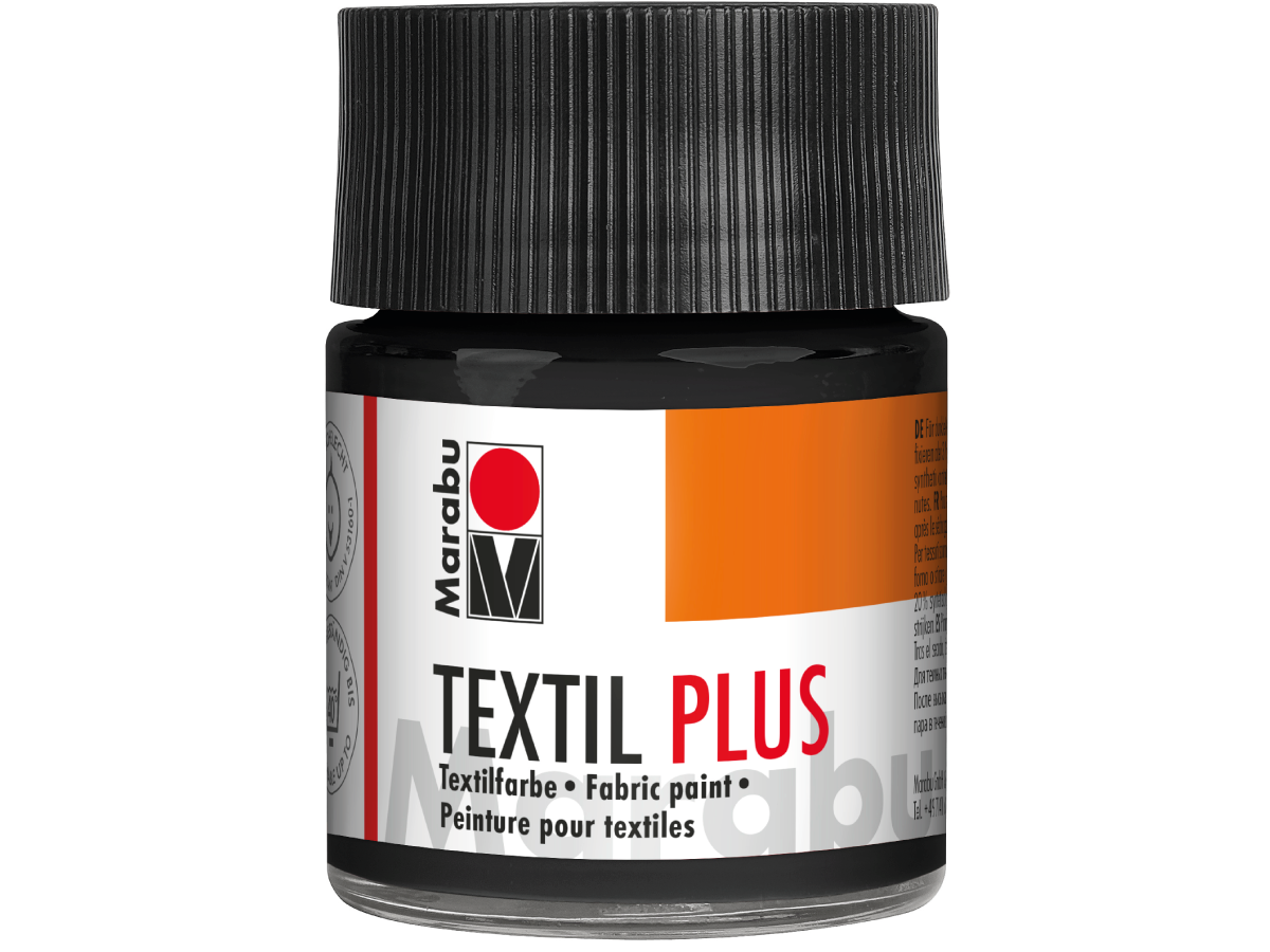 MARABU TEXTIL PLUS 50ML 073 SCHWARZ 1