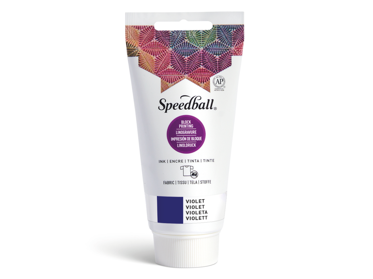 SPEEDBALL FABRIC BLOCKPRINTING INK 75ML VIOLET 1