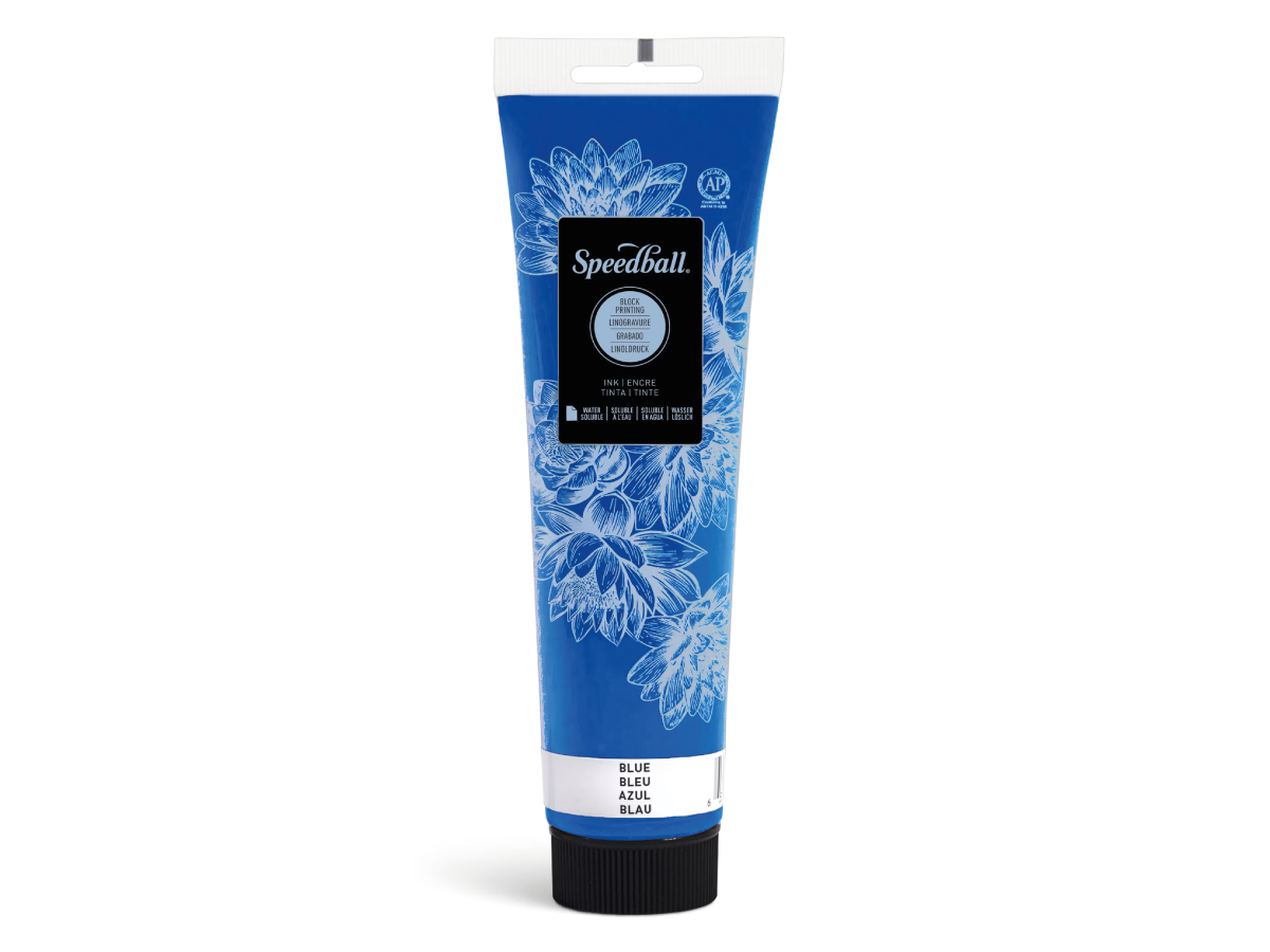 SPEEDBALL WATER-SOLUBLE BLOCK PRINTING INK 148ML BLAU 1