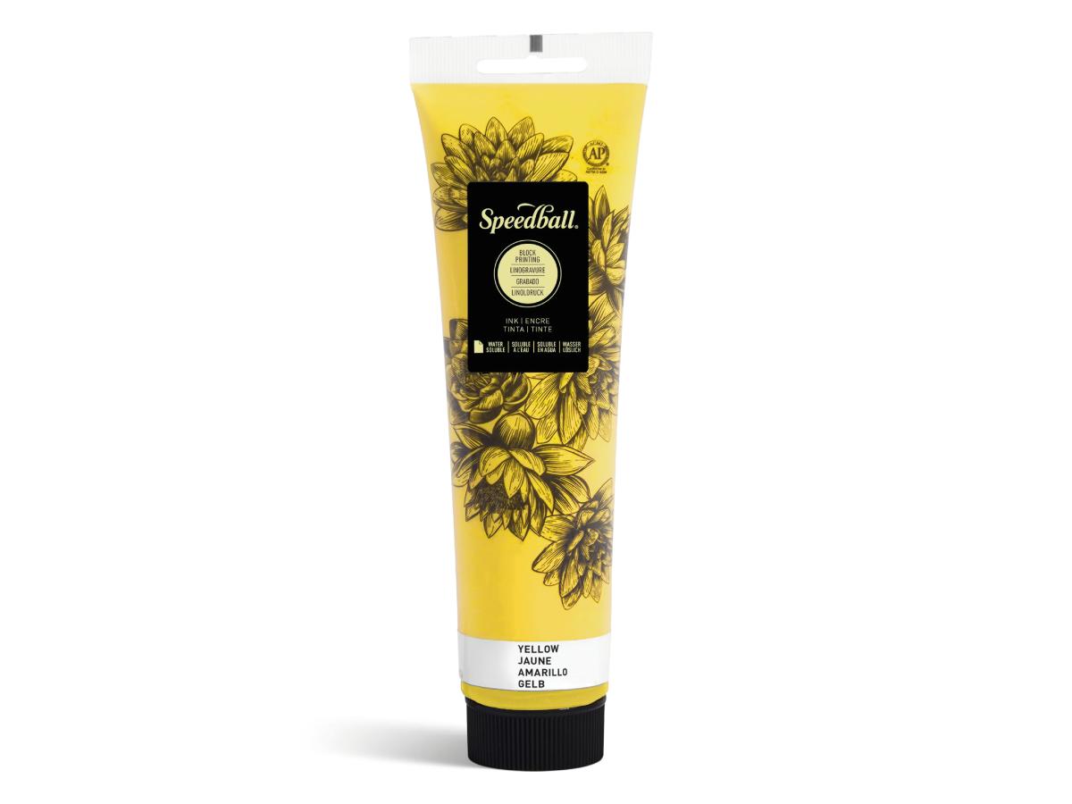 SPEEDBALL WATER-SOLUBLE BLOCK PRINTING INK 148ML YELLOW 1