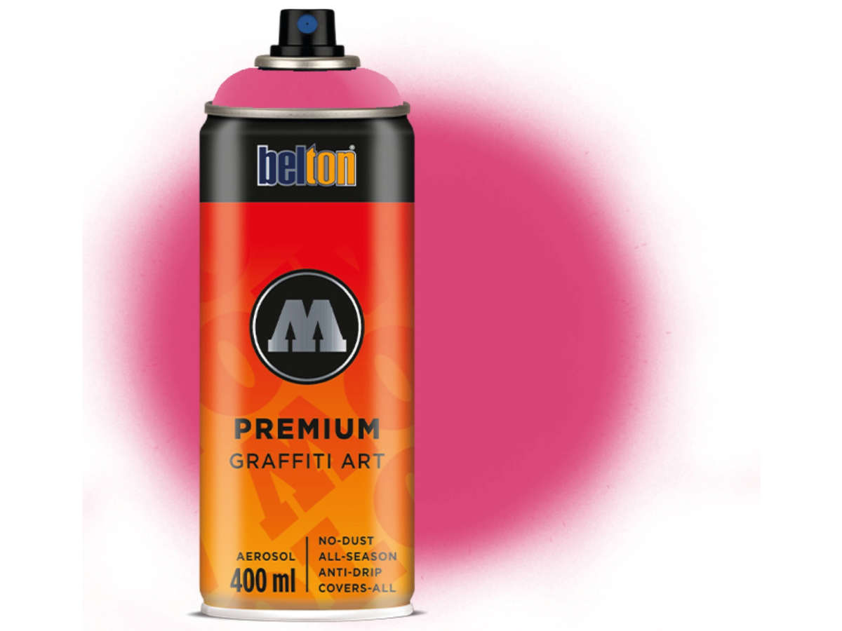 MOLOTOW BELTON PREMIUM 400ML 059 MAD C PSYCHO PINK 1