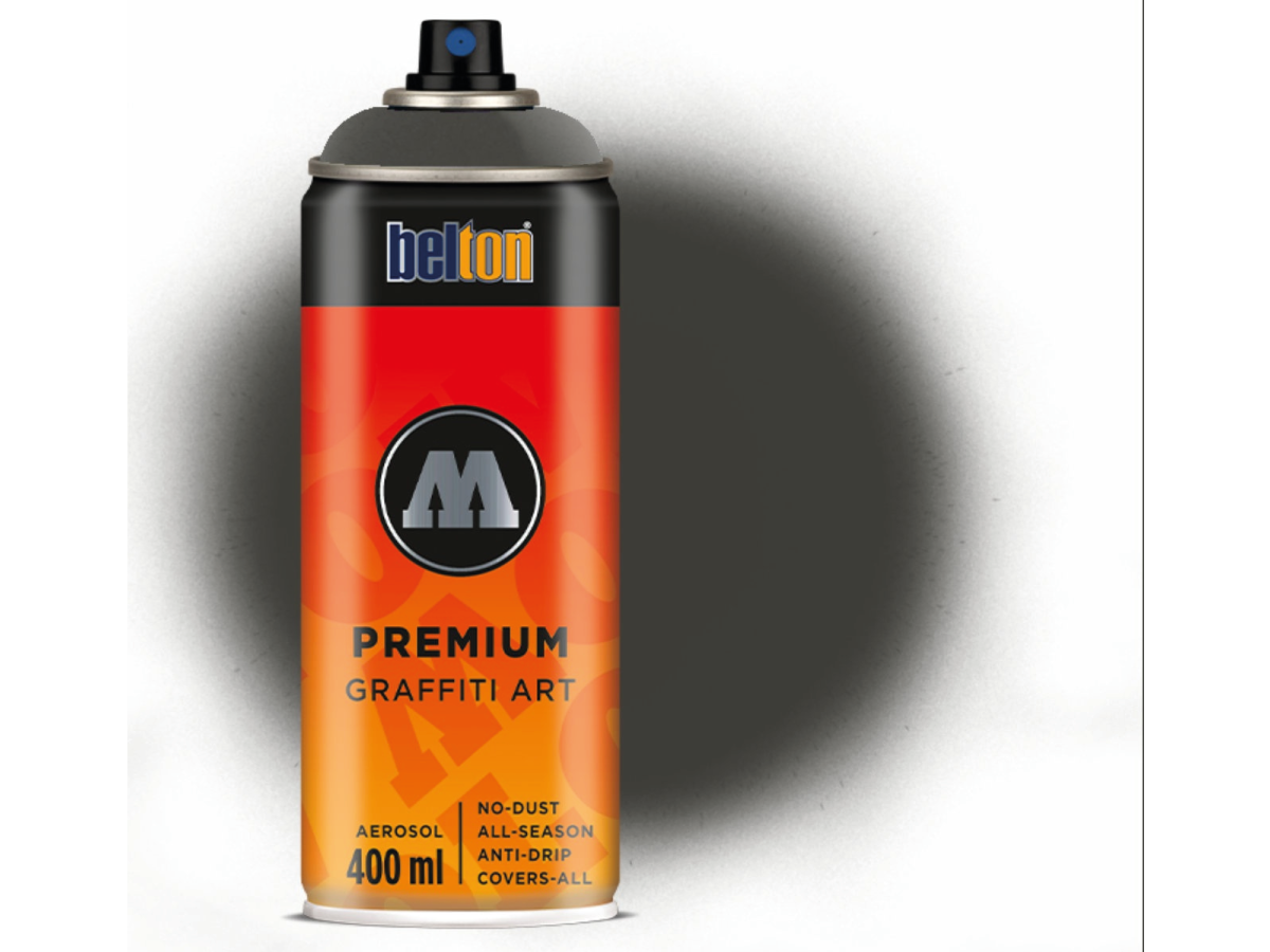 MOLOTOW BELTON PREMIUM 400ML 210 TAR BLACK 1