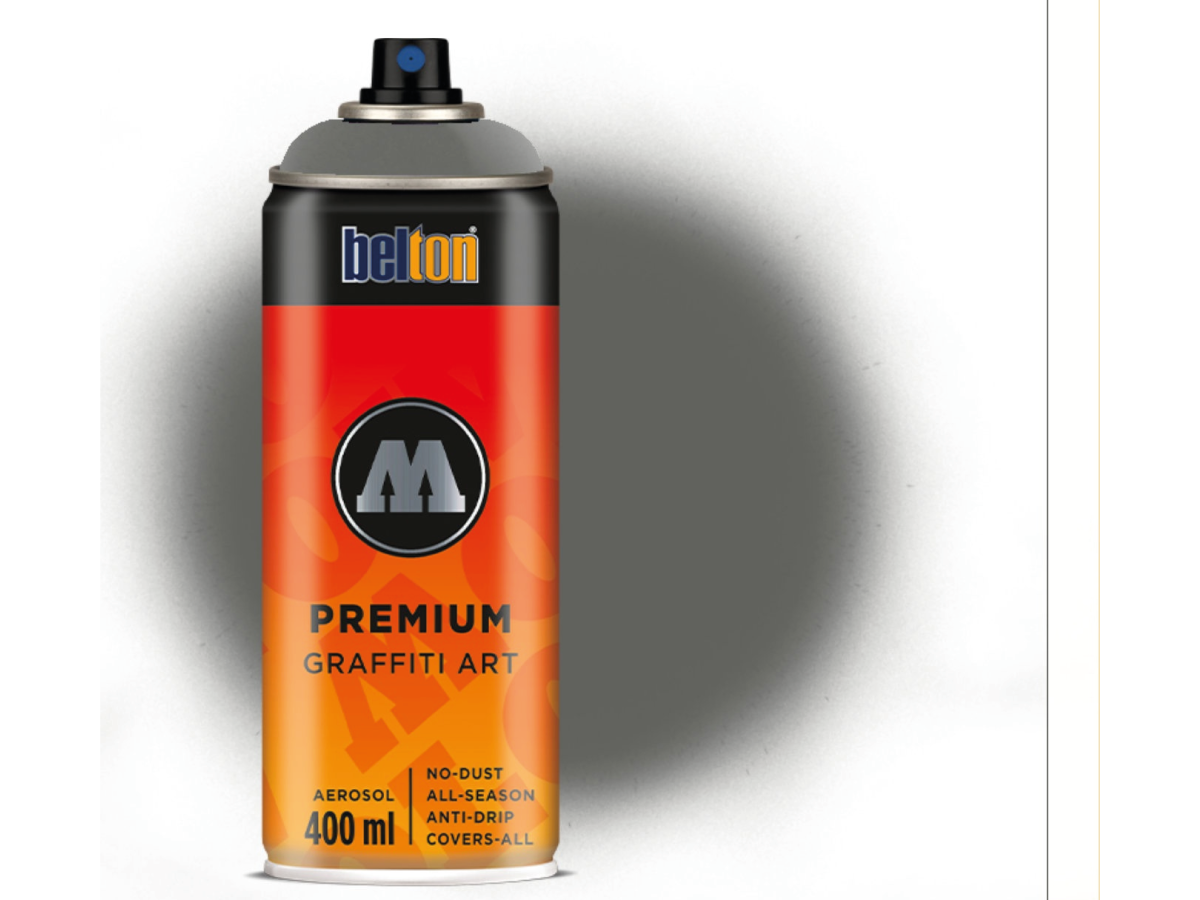 MOLOTOW BELTON PREMIUM 400ML 216 DARK GREY NEUTRAL 1
