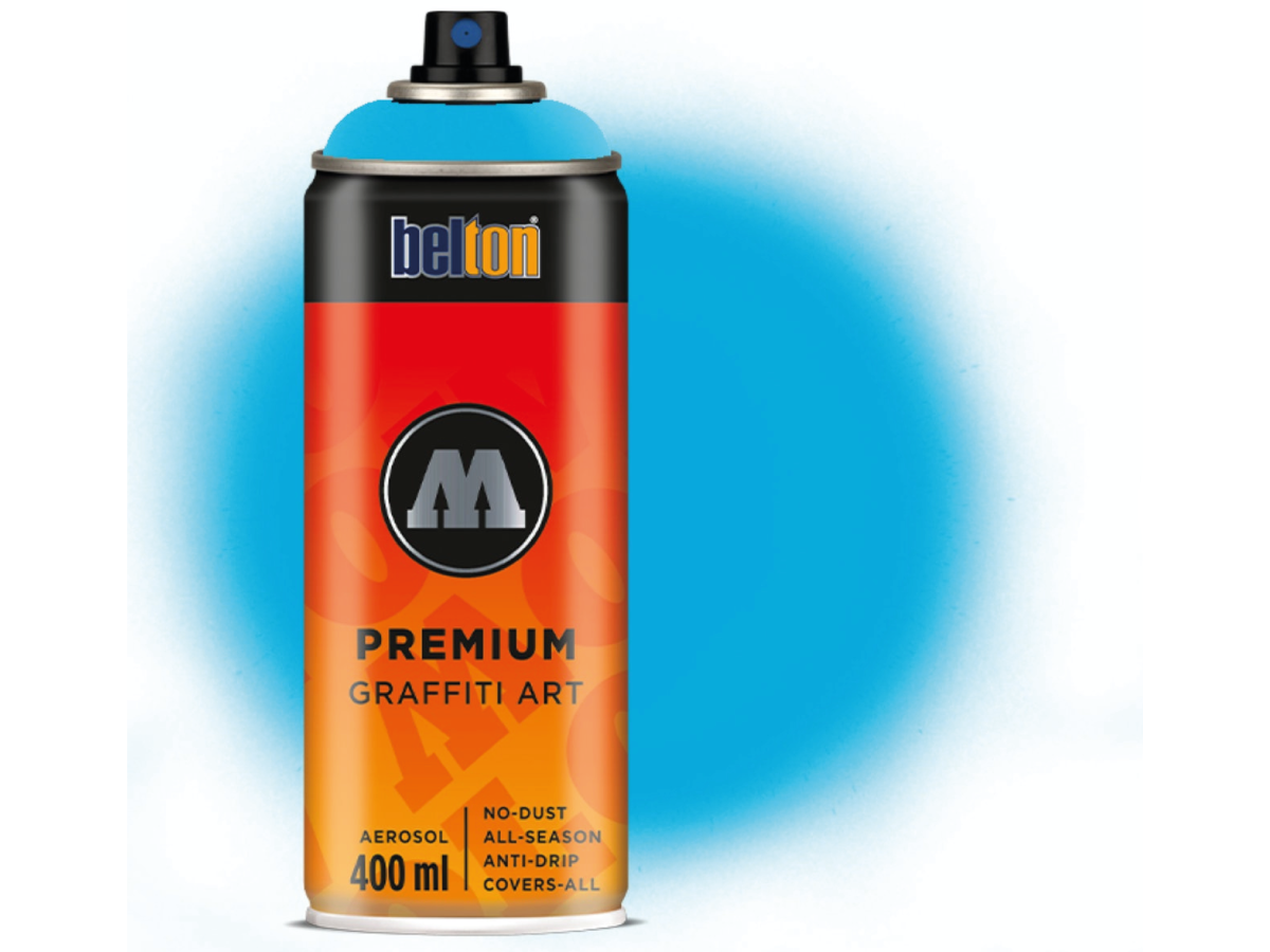 MOLOTOW BELTON PREMIUM 400ML 235 NEON BLUE 1