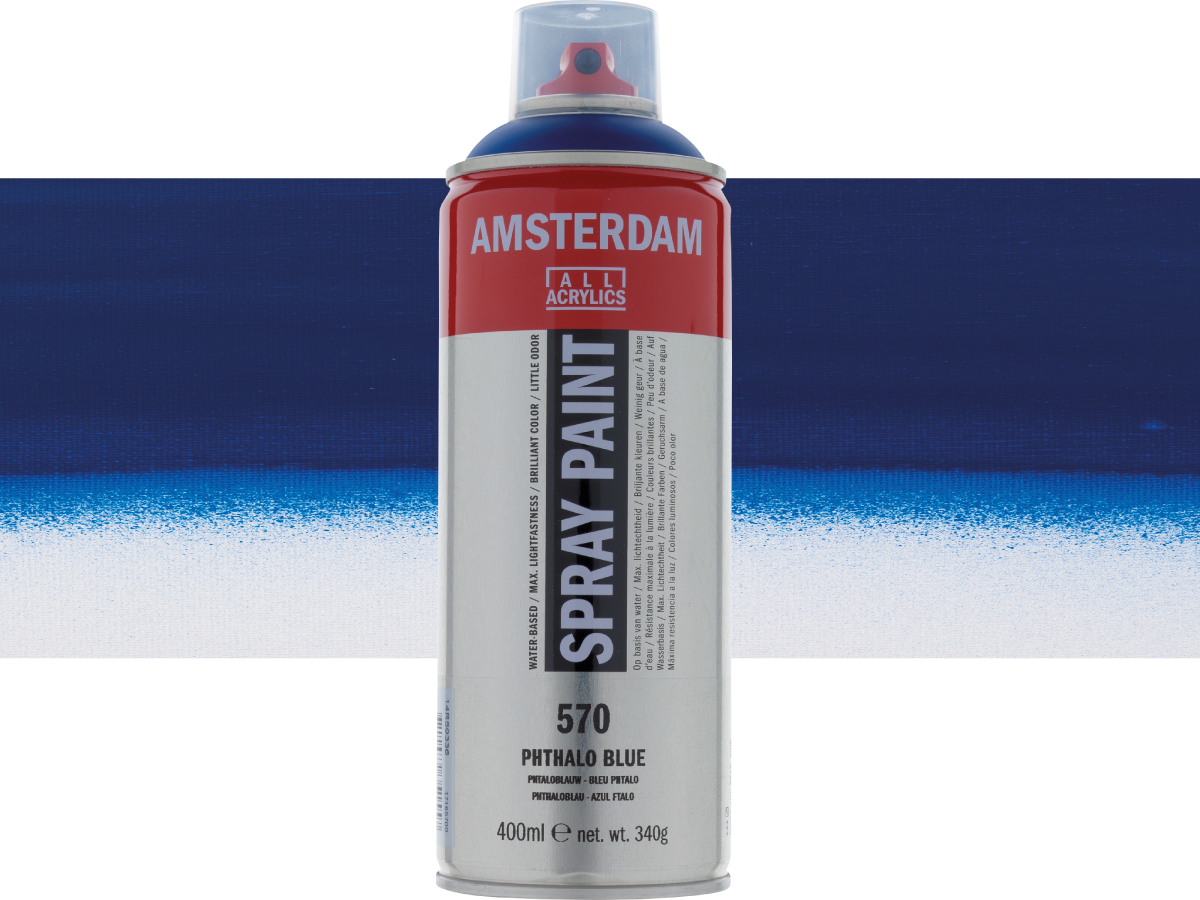 AMSTERDAM SPRAYPAINT 400ML 570 PHTALOBLAU 1