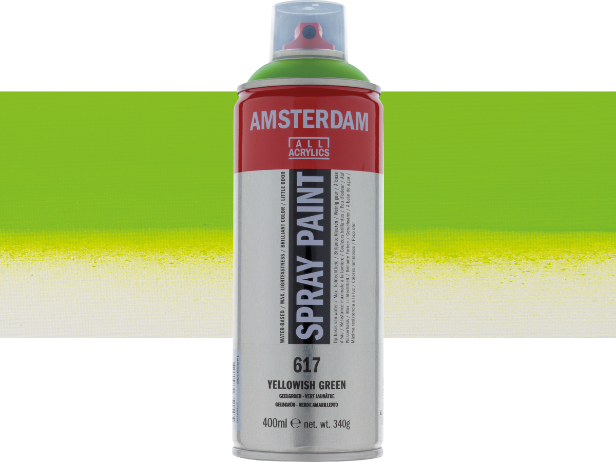 AMSTERDAM SPRAYPAINT 400ML 617 GELBGRUN 1