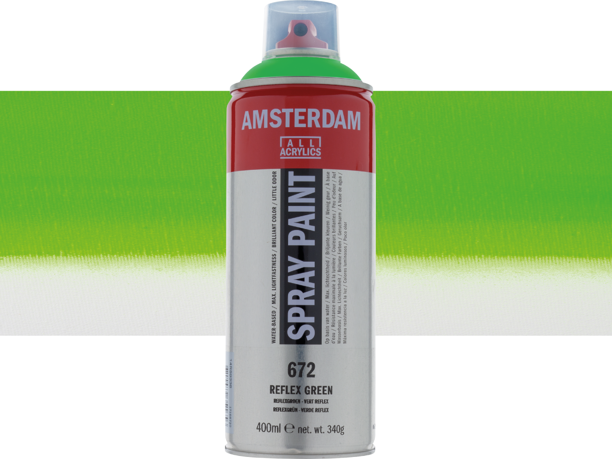 AMSTERDAM SPRAYPAINT 400ML 672 REFLEX GRUN 1