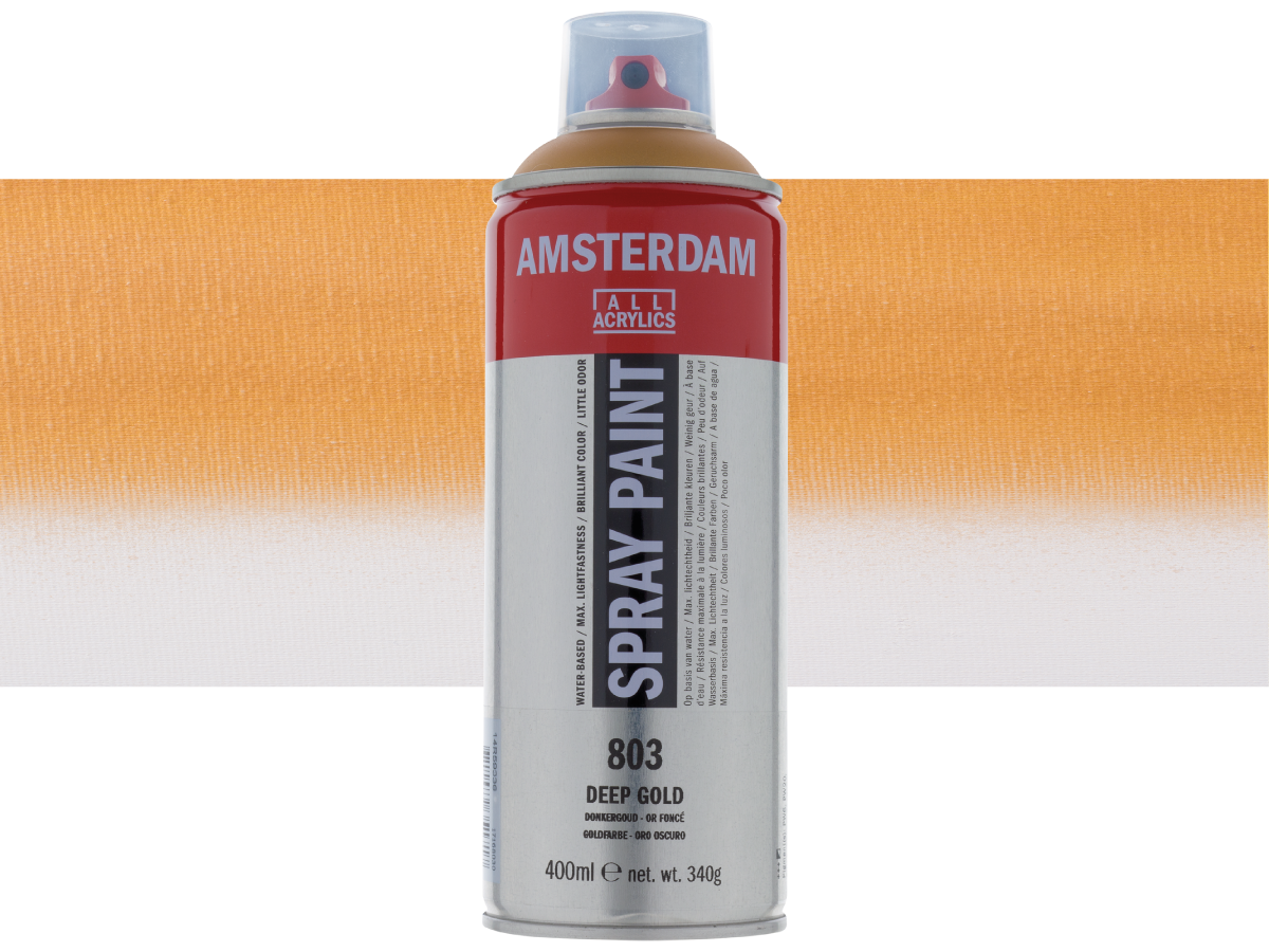 AMSTERDAM SPRAYPAINT 400ML 803 DUNKELGOLD 1