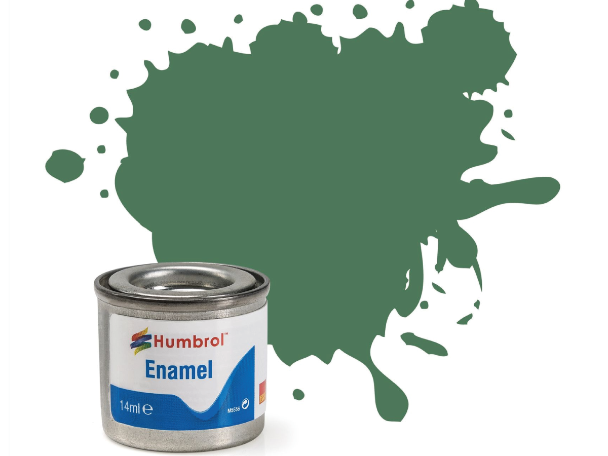 HUMBROL EMAILLE 14ML 101 MITTELGRÜN MATT 1