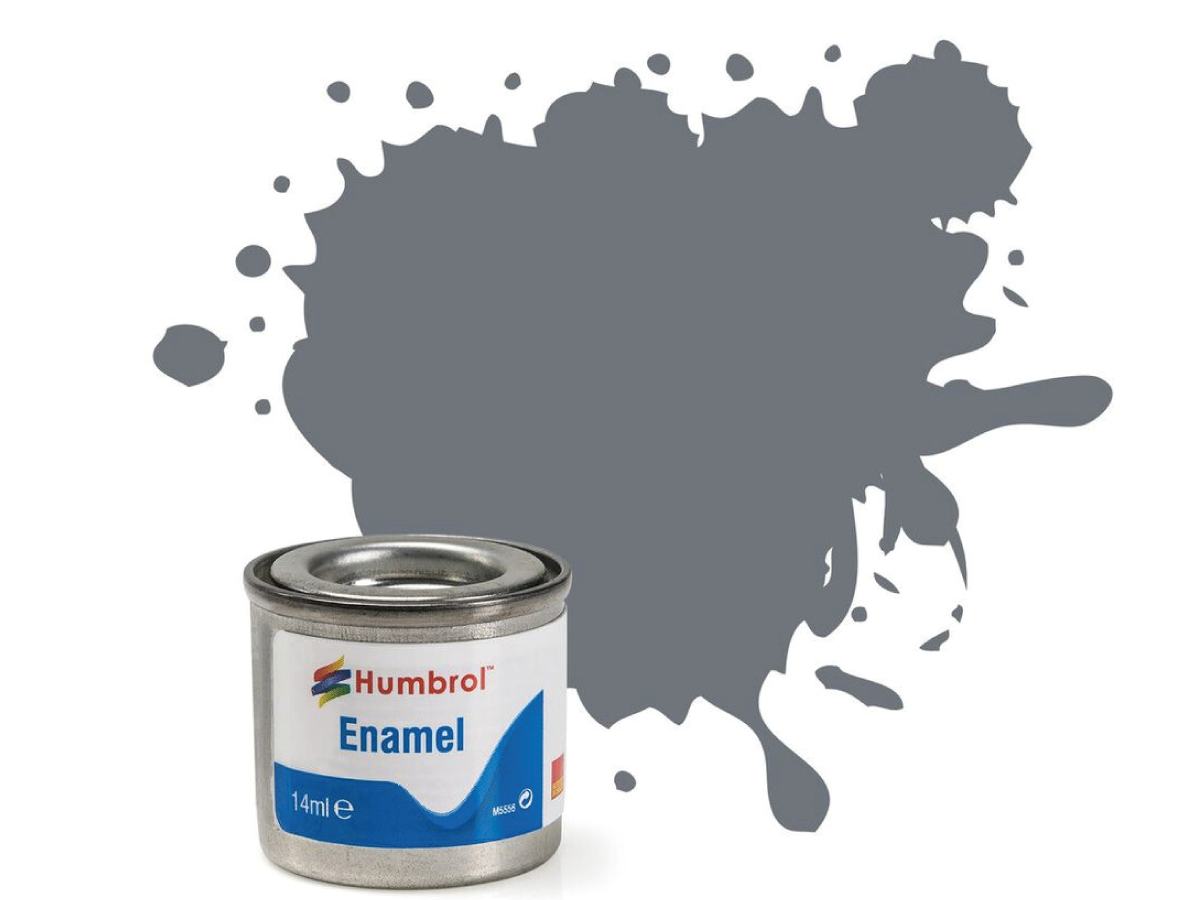 HUMBROL EMAILLE 14ML 164 SEEGRAU DUNKEL SEIDENGLANZ 1
