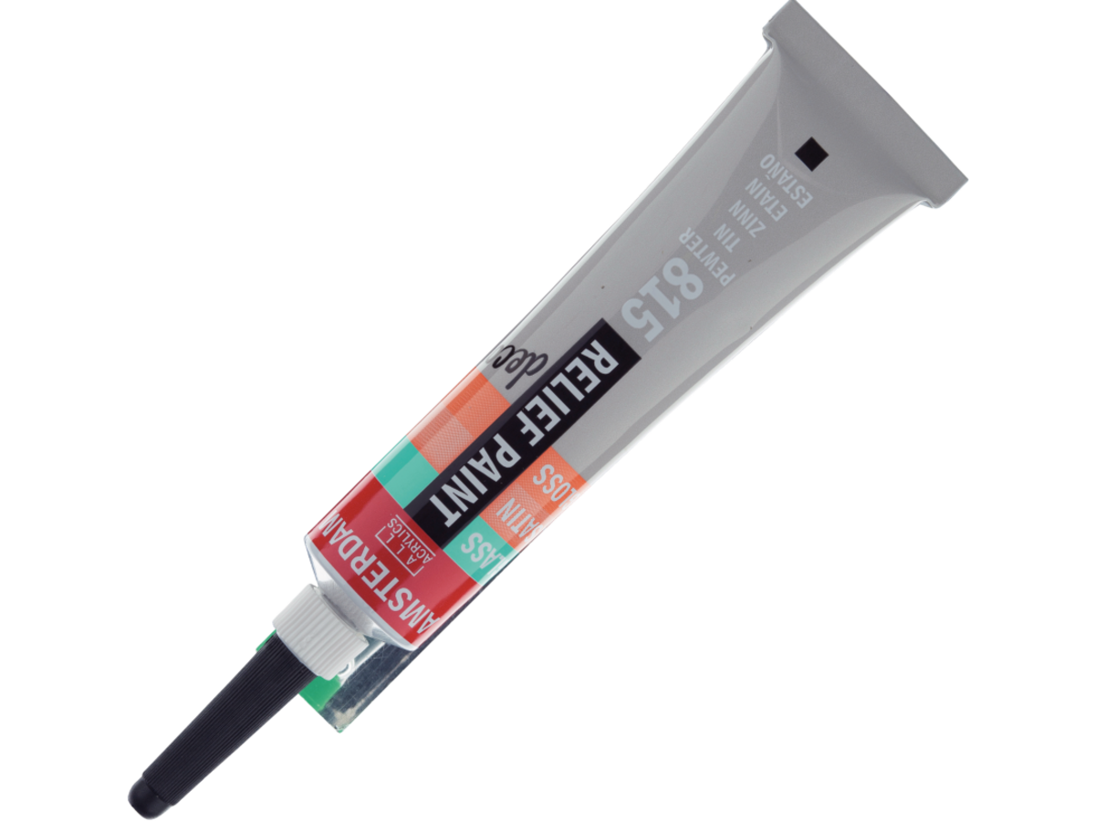 AMSTERDAM RELIEFPAINT 20ML 815 PEWTER 1