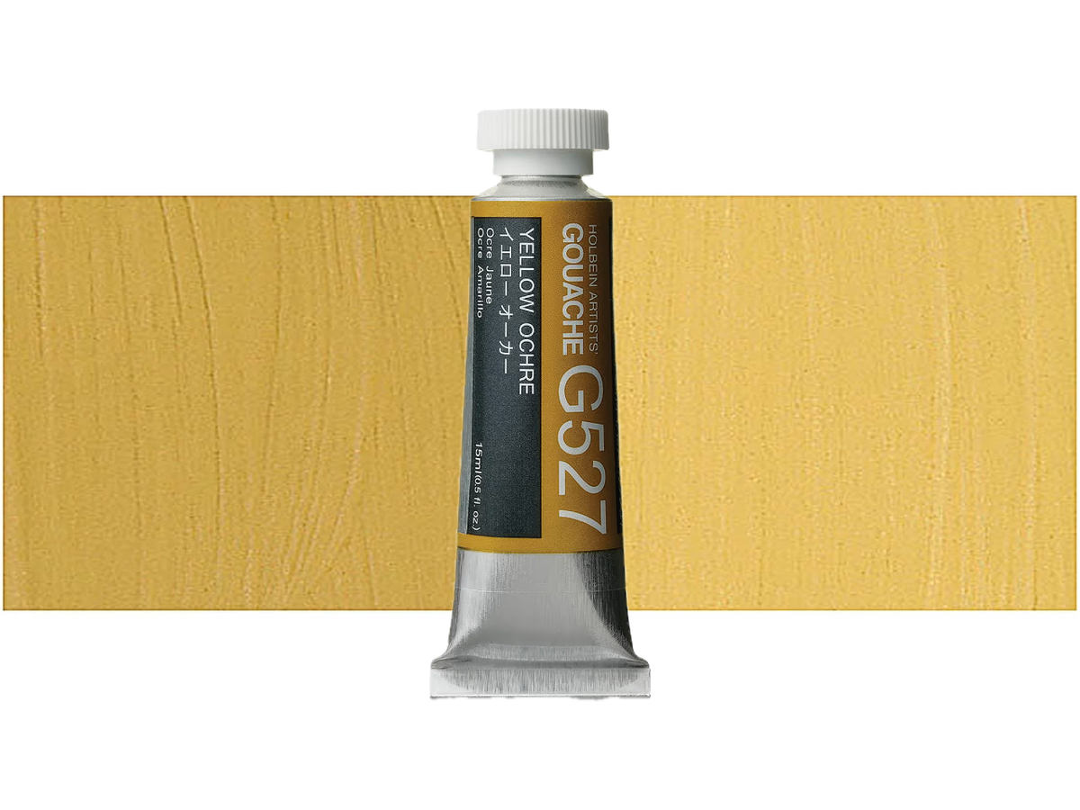 HOLBEIN ARTISTS' GOUACHE 15ML YELLOW OCHRE G527 1