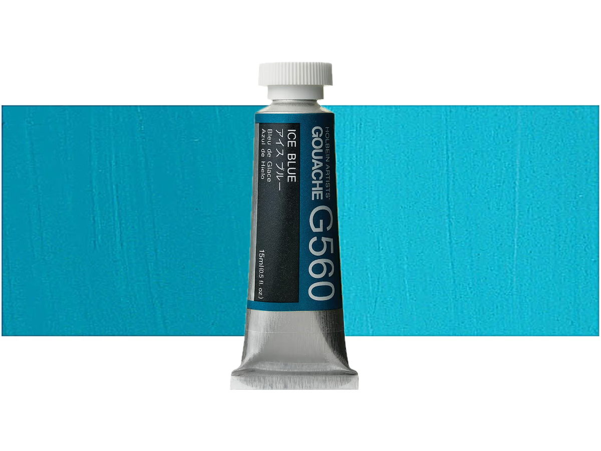 HOLBEIN ARTISTS' GOUACHE 15ML ICE BLUE G560 1