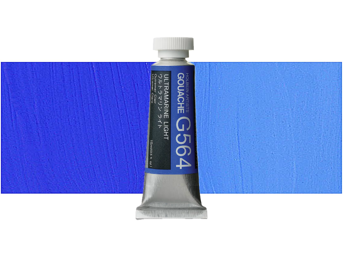 HOLBEIN ARTISTS' GOUACHE 15ML ULTRAMARINE LIGHT G564 1