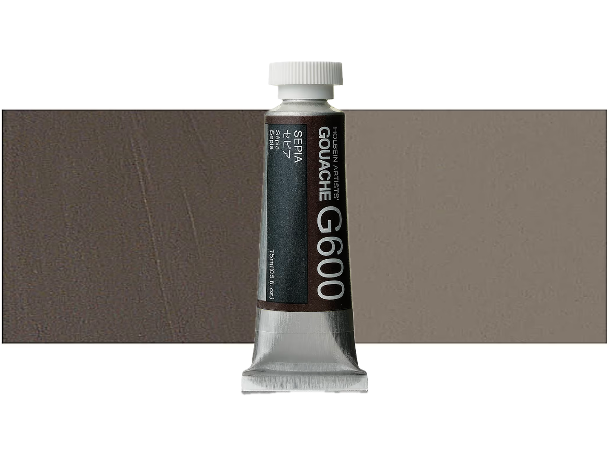 HOLBEIN ARTISTS' GOUACHE 15ML SEPIA G600 1