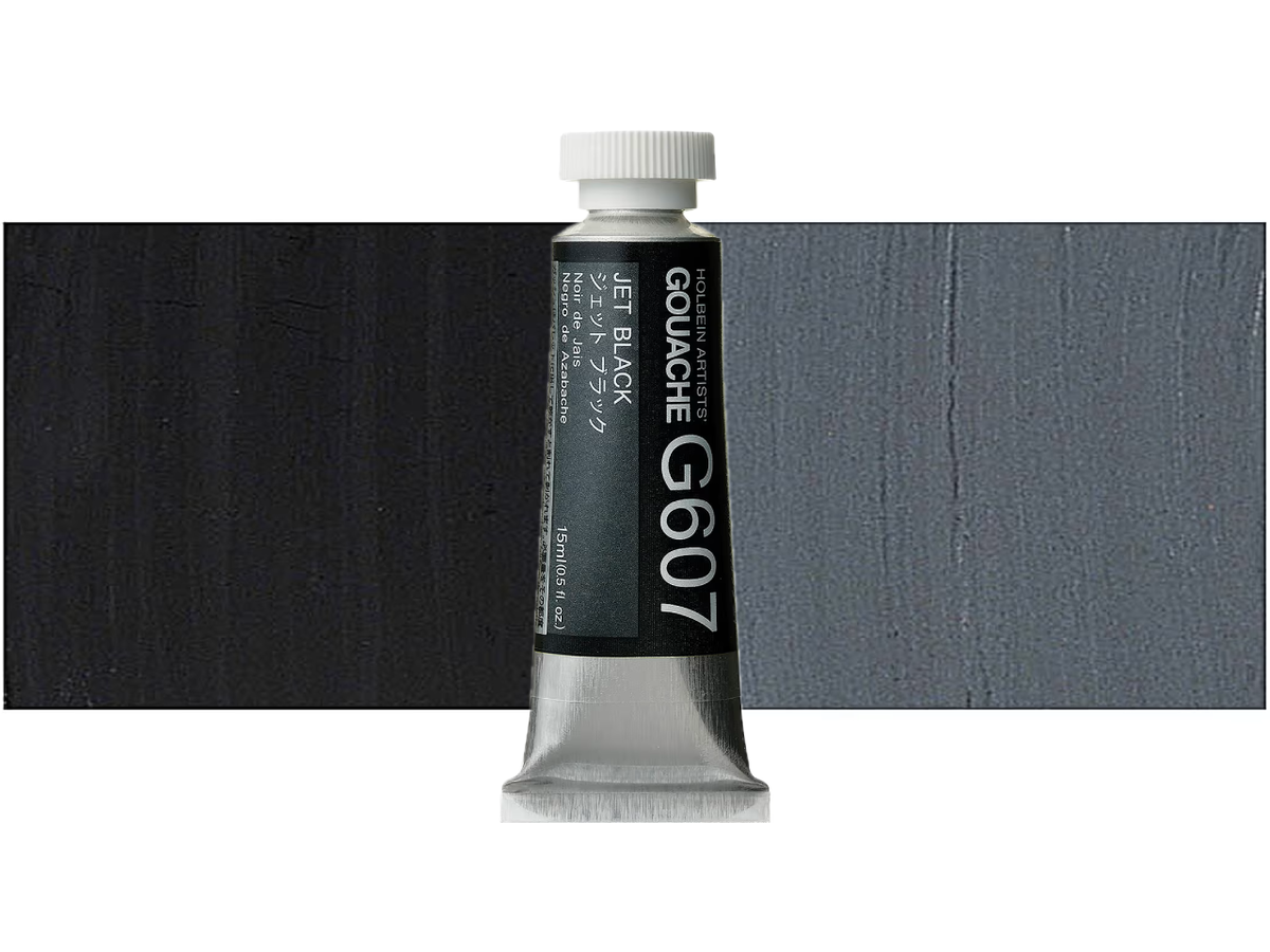 HOLBEIN ARTISTS' GOUACHE 15ML JET BLACK G607 1