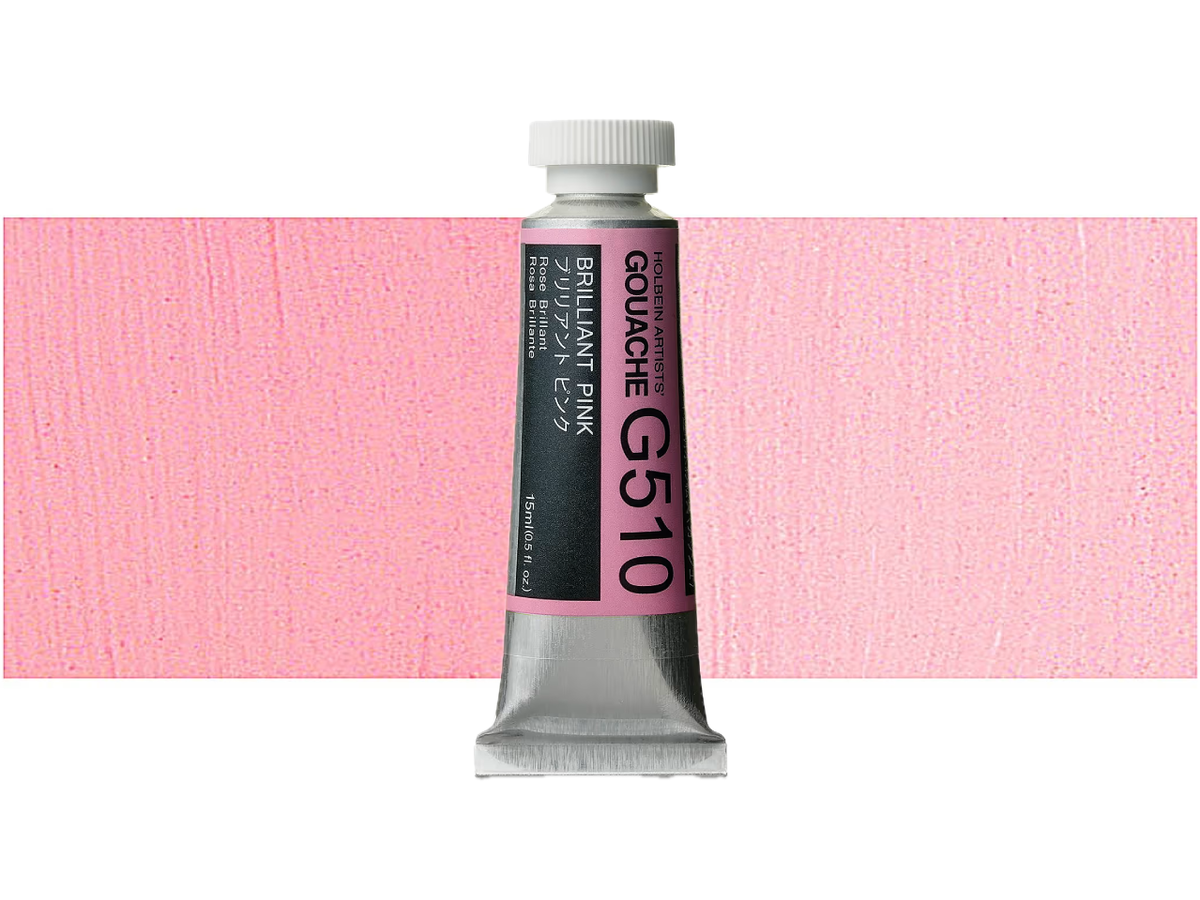 HOLBEIN ARTISTS' GOUACHE 15ML BRILLIANT PINK G510 1