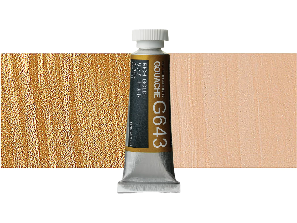 HOLBEIN ARTISTS' GOUACHE 15ML RICH GOLD G643 1