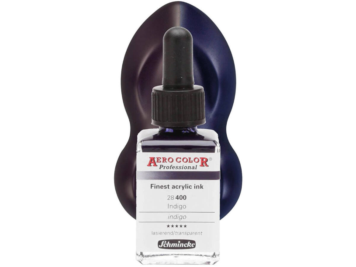 SCHMINCKE AERO COLOR ACRYLIC INK 28ML 400 INDIGO 1