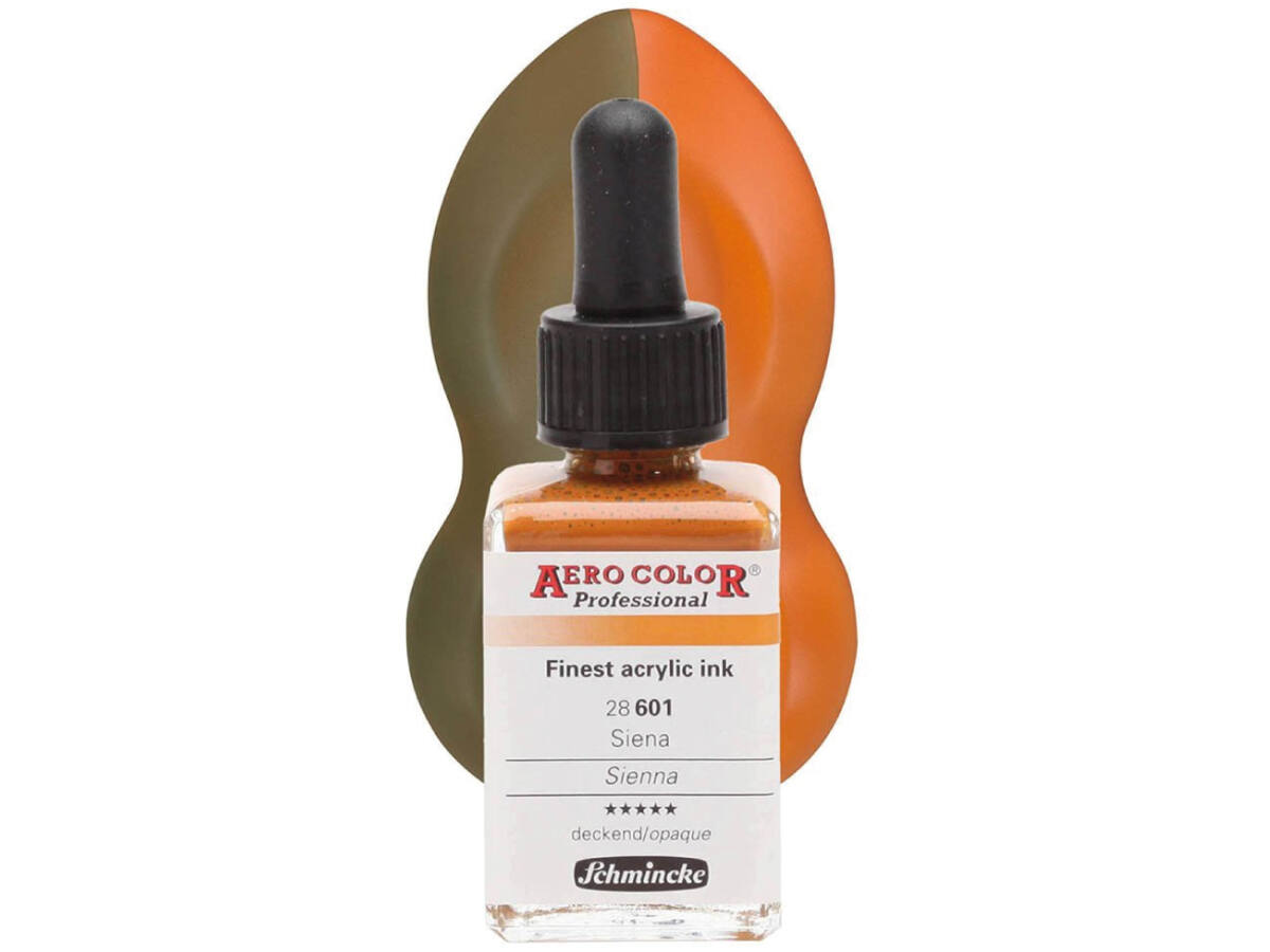 SCHMINCKE AERO COLOR ACRYLIC INK 28ML 601 SIENA 1
