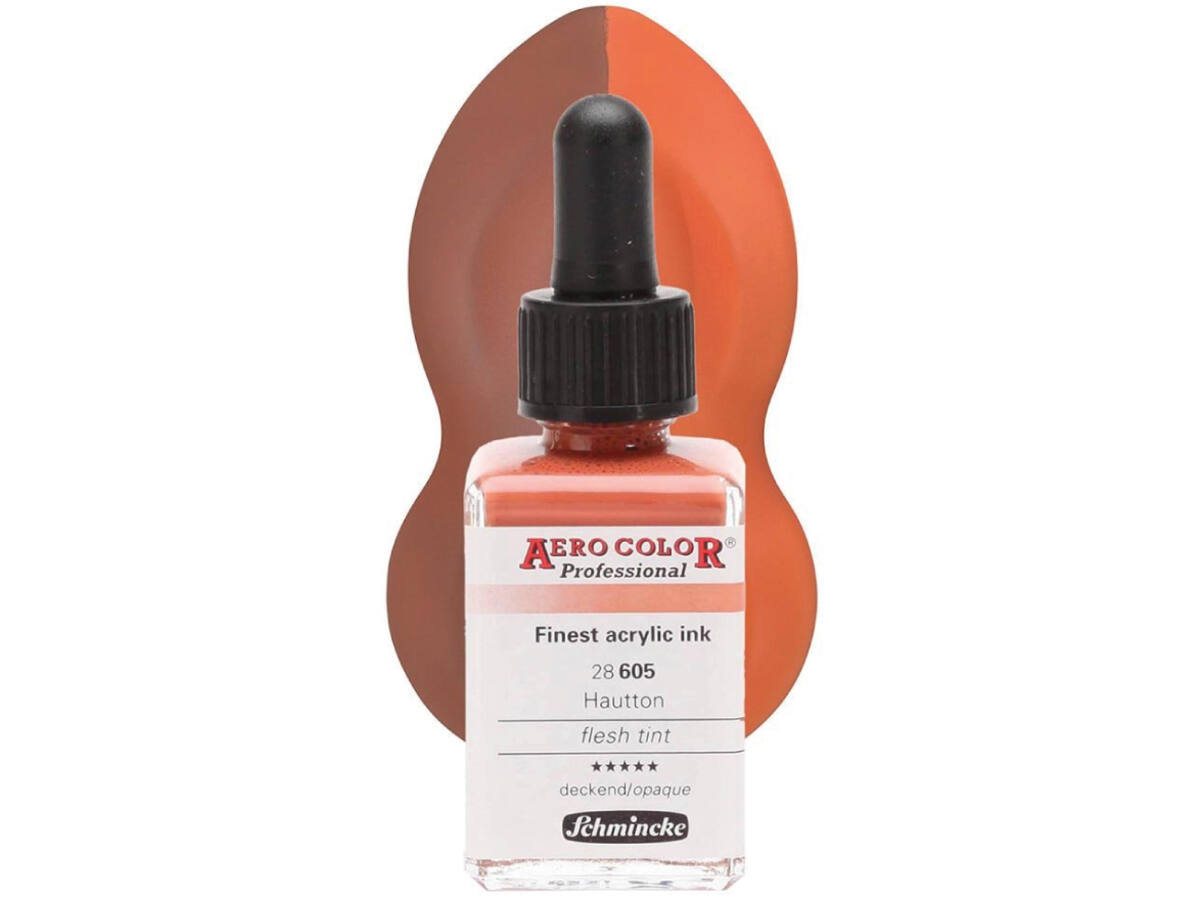 SCHMINCKE AERO COLOR ACRYLIC INK 28ML 605 TERRA ROSSA LIGHT 1