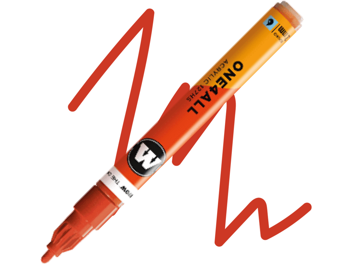 MOLOTOW ONE4ALL MARKER 127HS 242 2MM MARKER VERMILION 1