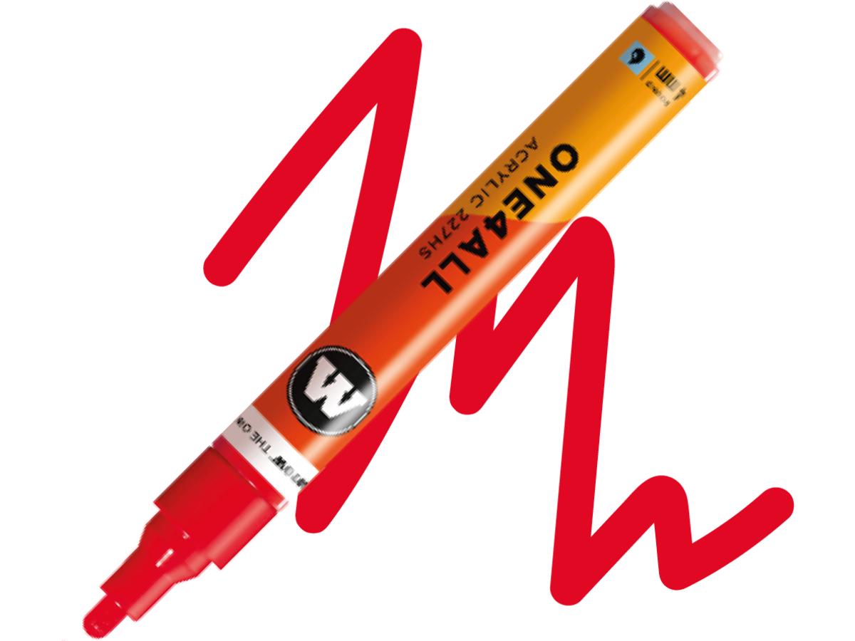 MOLOTOW ONE4ALL MARKER 227HS 243 4MM MARKER CHERRY RED 1