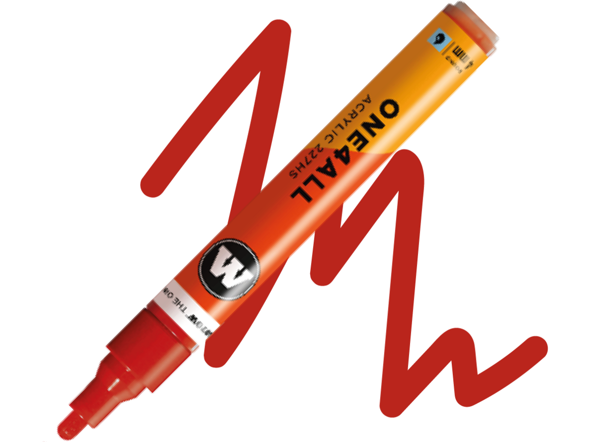 MOLOTOW ONE4ALL MARKER 227HS 245 4MM MARKER RASPBERRY RED 1