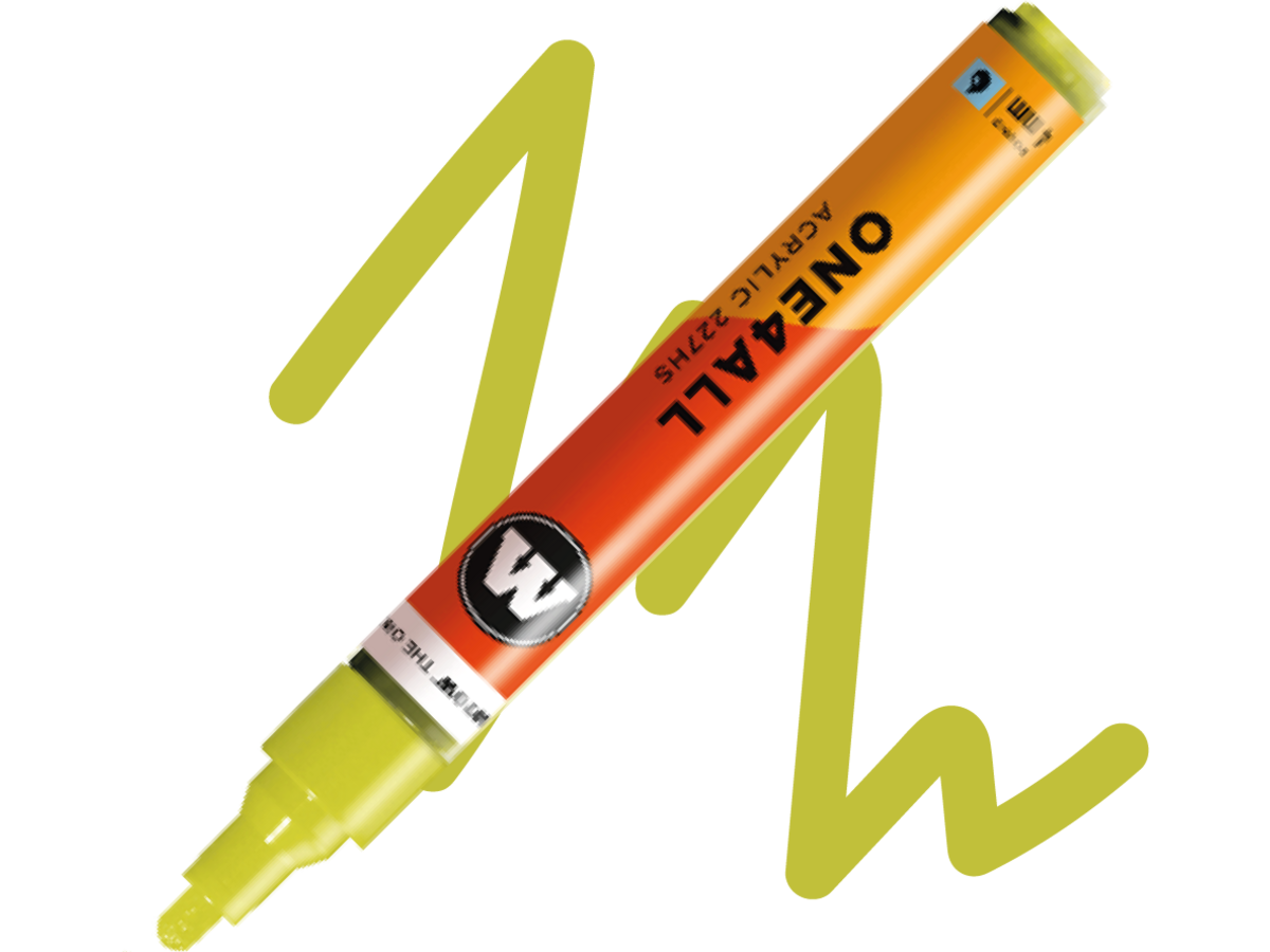 MOLOTOW ONE4ALL MARKER 227HS 257 4MM MARKER NATURE GREEN LIGHT 1