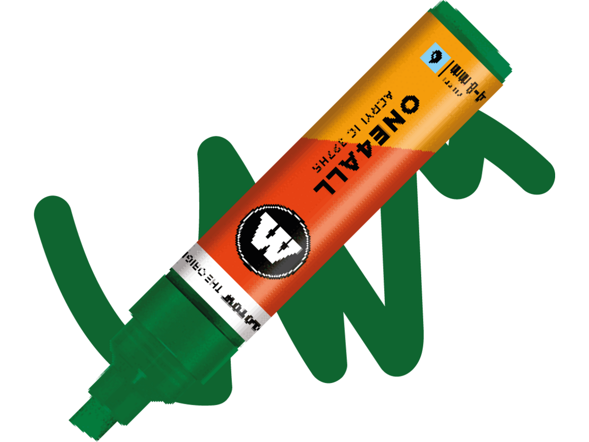 MOLOTOW ONE4ALL MARKER 327HS 096 4-8MM MR. GREEN 1