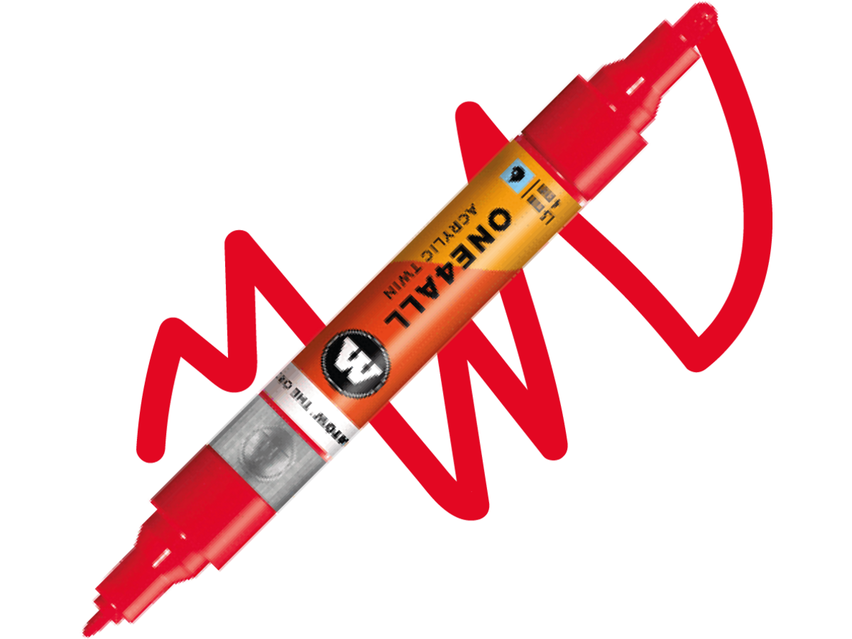 MOLOTOW ONE4ALL TWIN MARKER 243 1,5-4MM CHERRY RED 1