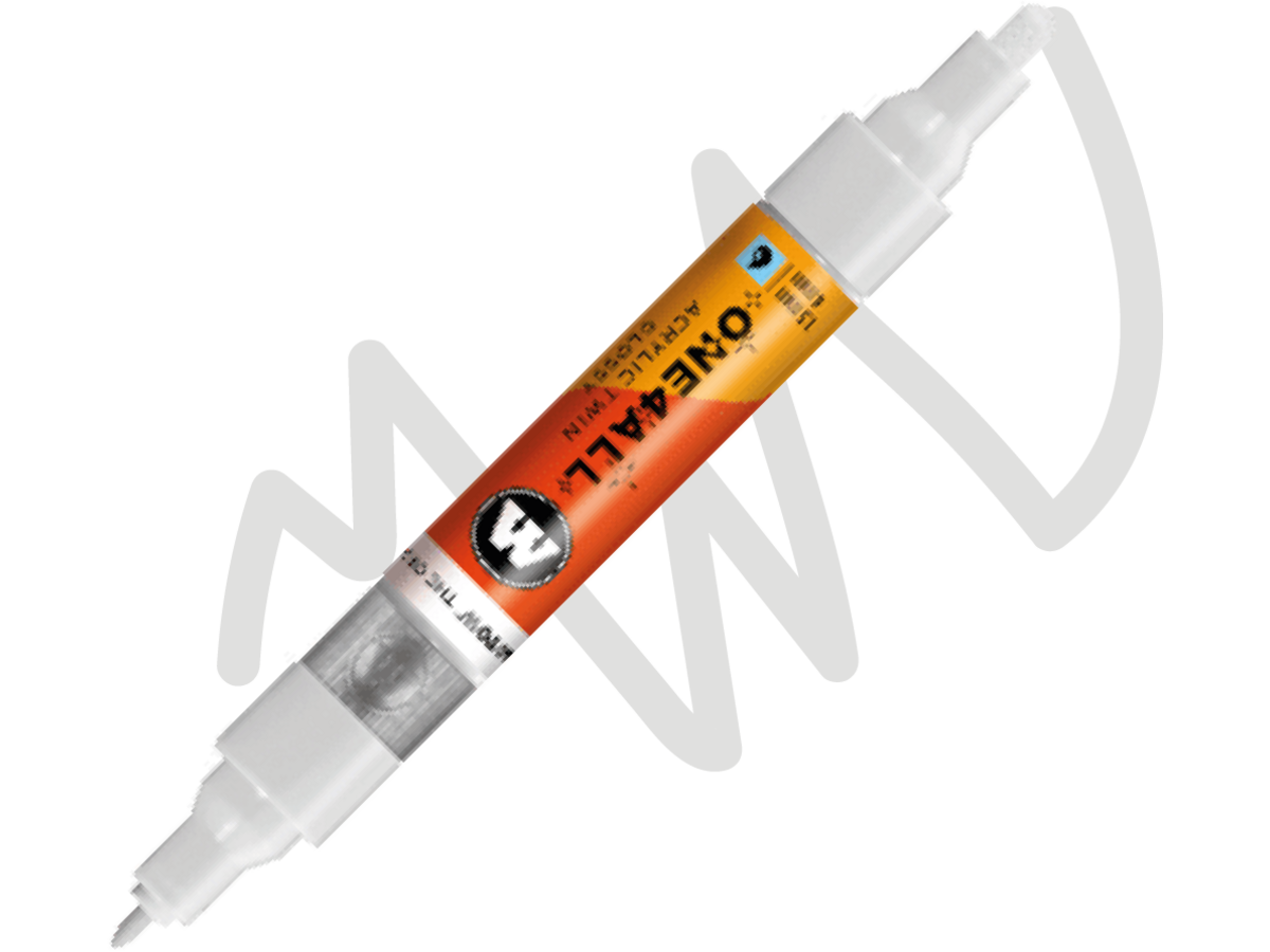 MOLOTOW ONE4ALL TWIN MARKER 251 1,5-4MM GLOSSY WHITE 1
