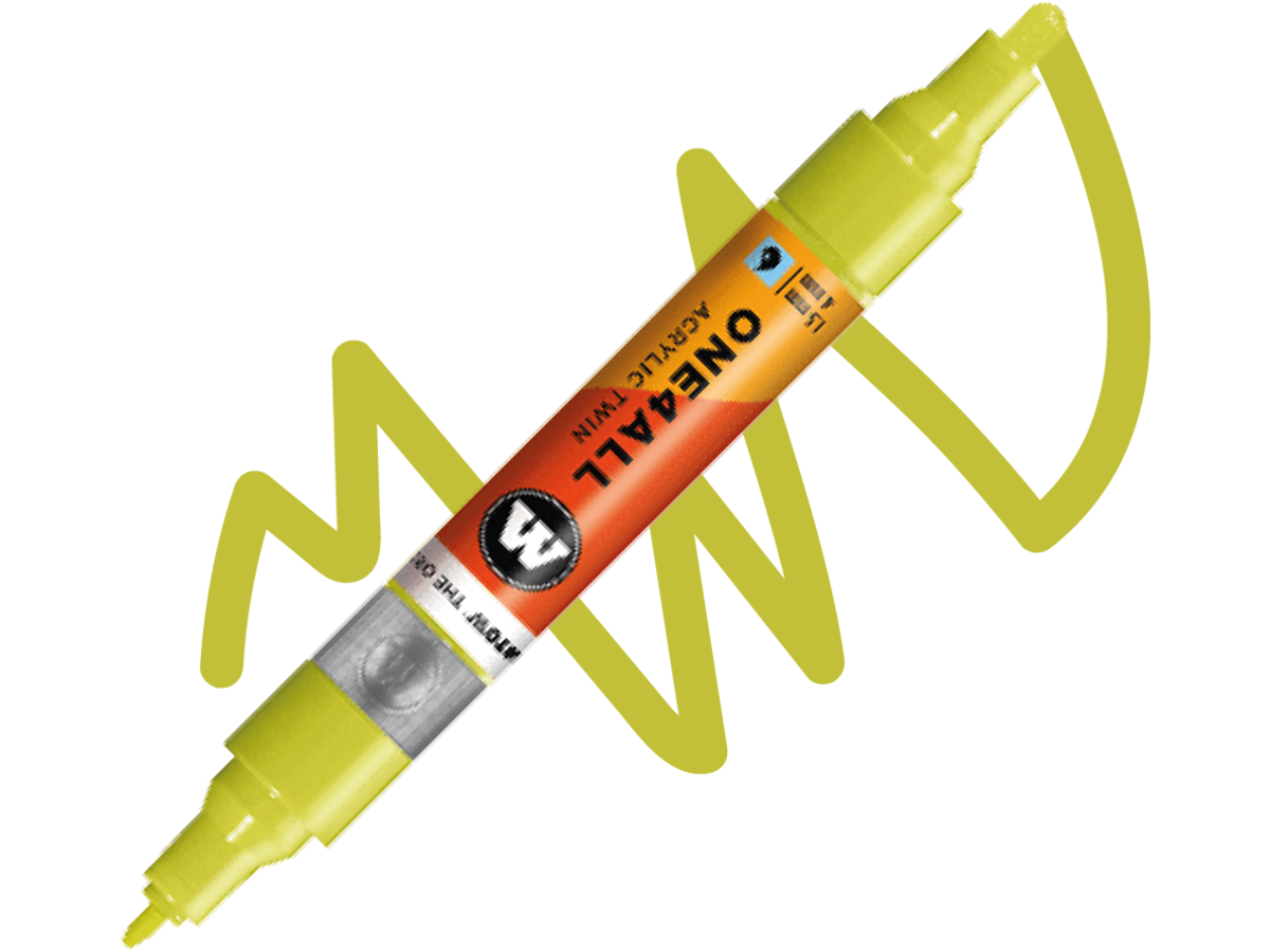 MOLOTOW ONE4ALL TWIN MARKER 257 1,5-4MM NATURE GREEN LIGHT 1