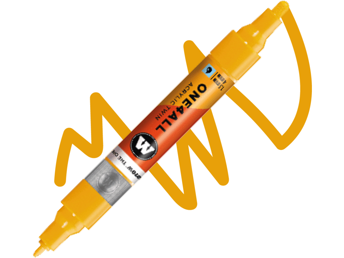MOLOTOW ONE4ALL TWIN MARKER 258 1,5-4MM MUSTARD YELLOW 1