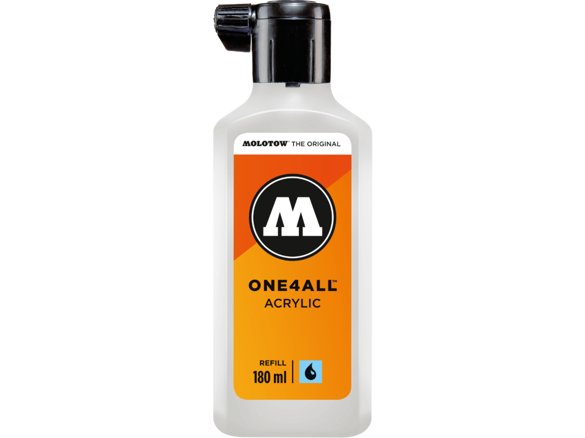 MOLOTOW ONE4ALL REFILL 180ML 160 SIGNAL WHITE 1