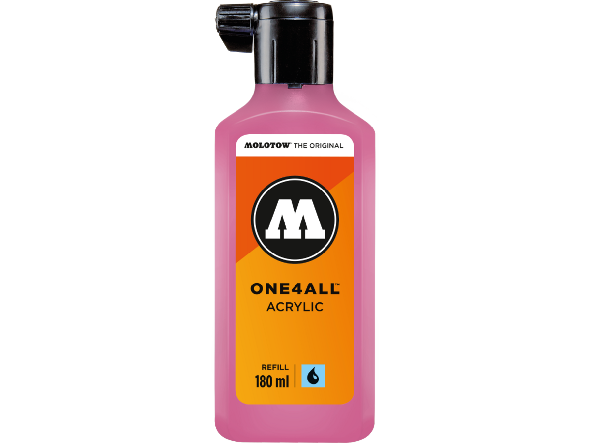 MOLOTOW ONE4ALL REFILL 180ML 200 NEON PINK 1