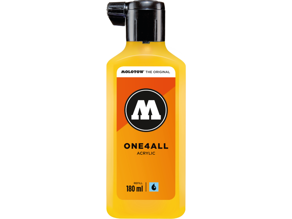 MOLOTOW ONE4ALL REFILL 180ML 239 SIGNAL YELLOW 1