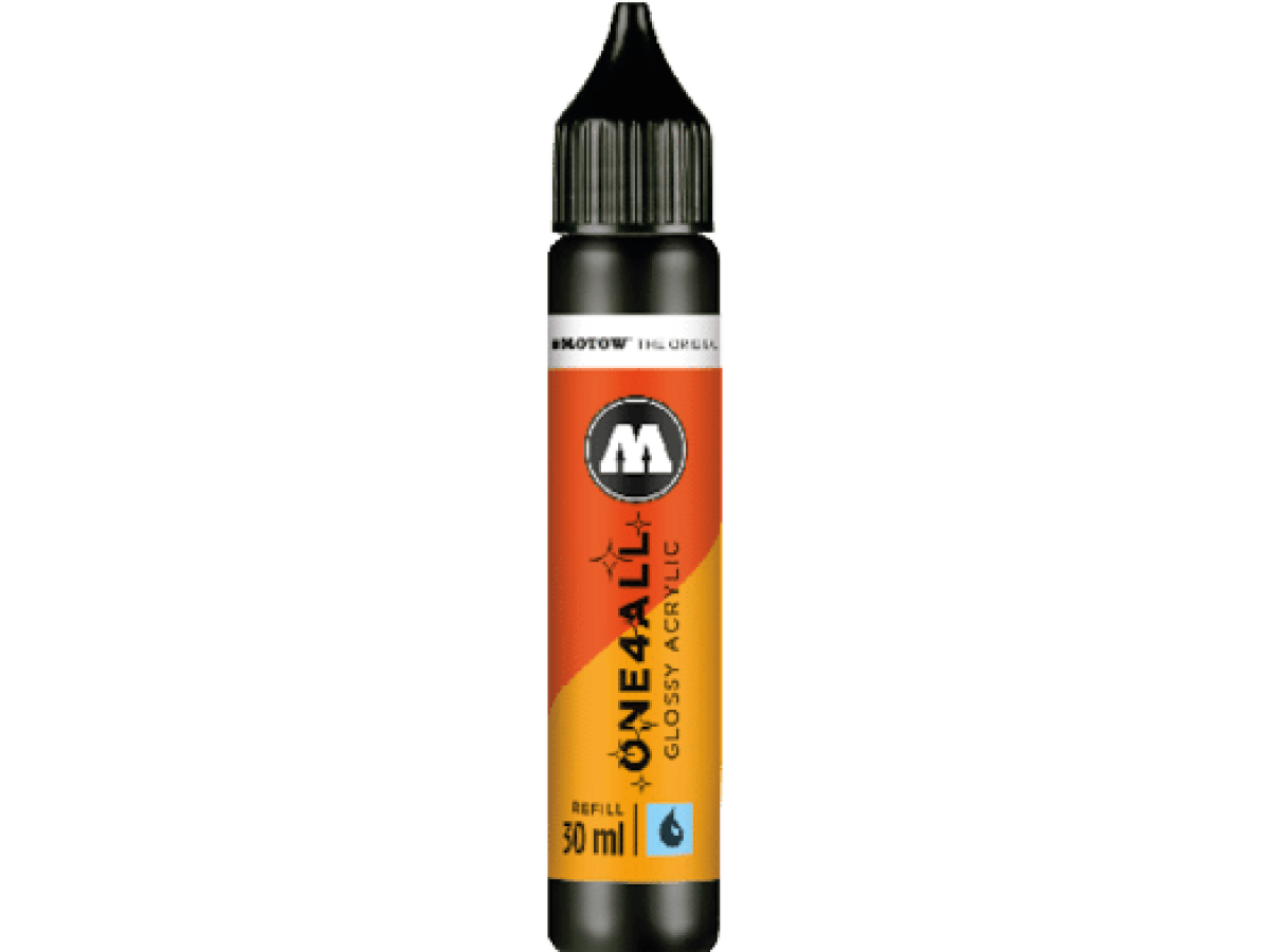 MOLOTOW ONE4ALL REFILL 30ML 252 GLOSSY BLACK 1