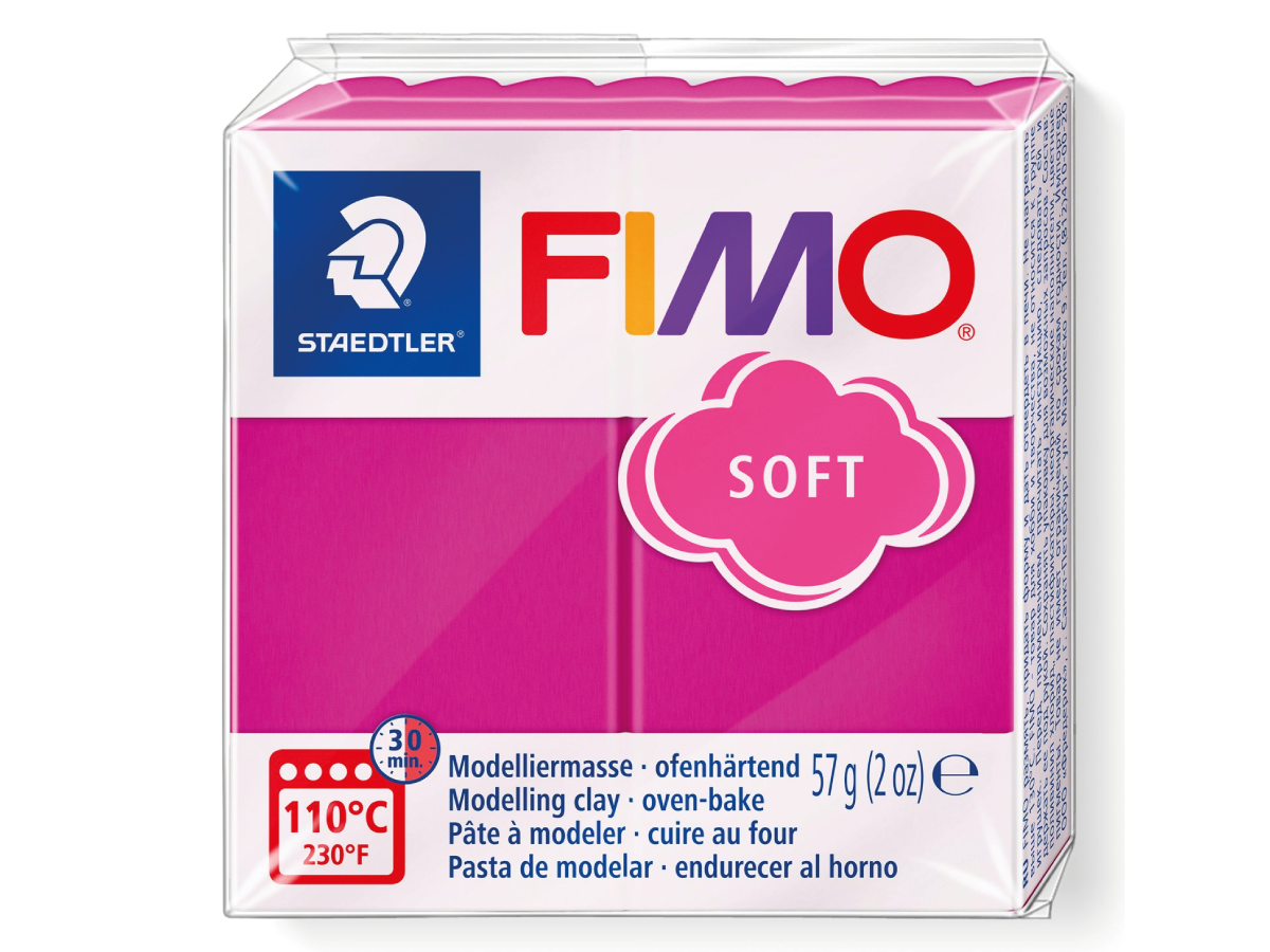 FIMO SOFT MODELLIERMASSE 57 GRAMM WEIHNACHTEN ROT 1