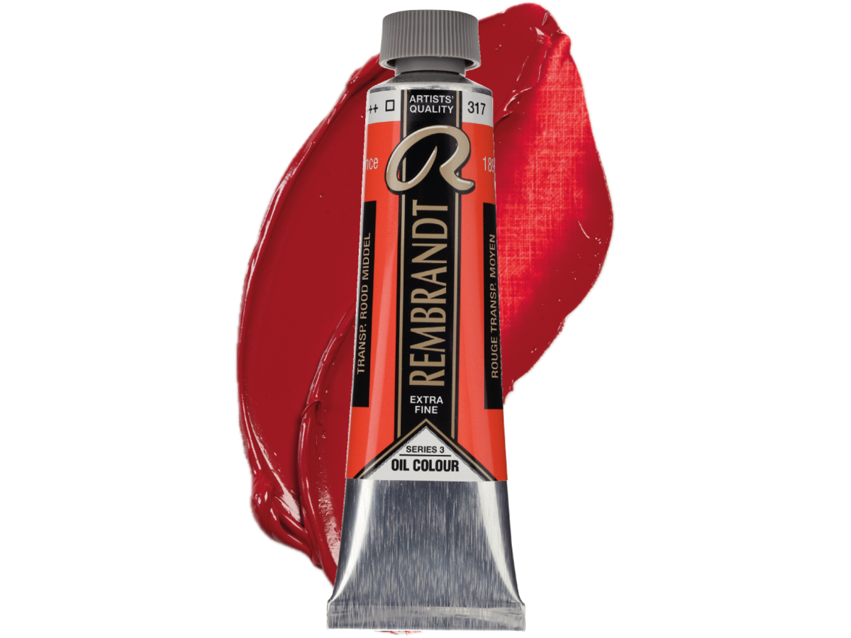 TALENS REMBRANDT ÖLFARBE 40ML TRANSPARENTROT MITTEL 317 1